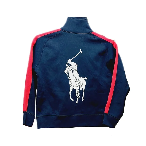 NWT RLX Ralph Lauren US Open 2006 Ball Girl Navy Full Zip Blue/Red Jacket Size S - Picture 3 of 6